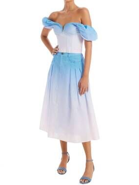 NEW ALLISON greta midi skirt in dusk ombre